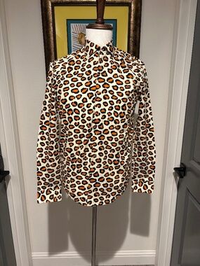 OppoSuits The Jag Men's Leopard Print Shirt Size S NWOT Never Worn